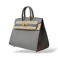 Hermes Birkin 25 Gris Meyer Veau Madame GHW