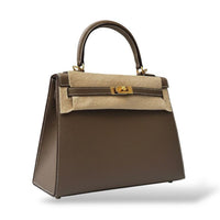 Hermes Kelly 25 Etoupe Epsom GHW