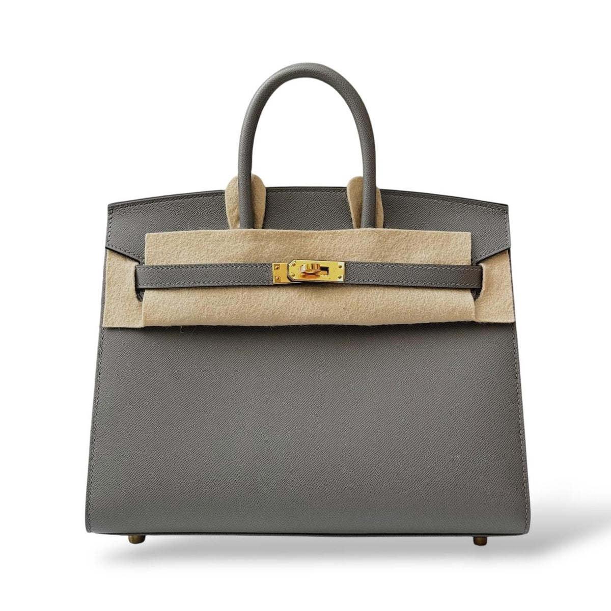 Hermes Birkin 25 Gris Meyer Veau Madame GHW