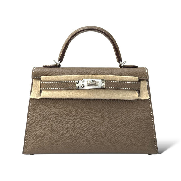 Hermes Kelly Mini Etoupe Epsom PHW